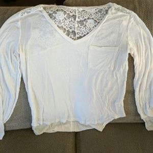 Long sleve lace shirt